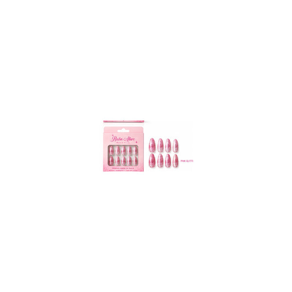 Press on Nails Pink Glitter
